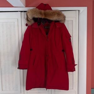 North Shore' Genuine Coyote Fur Trim Down Parka size M